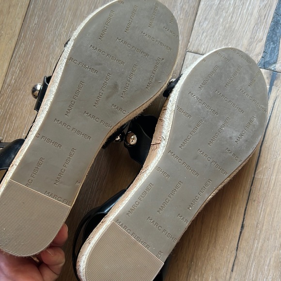Marc Fisher wedge studded sandals - Picture 3 of 3